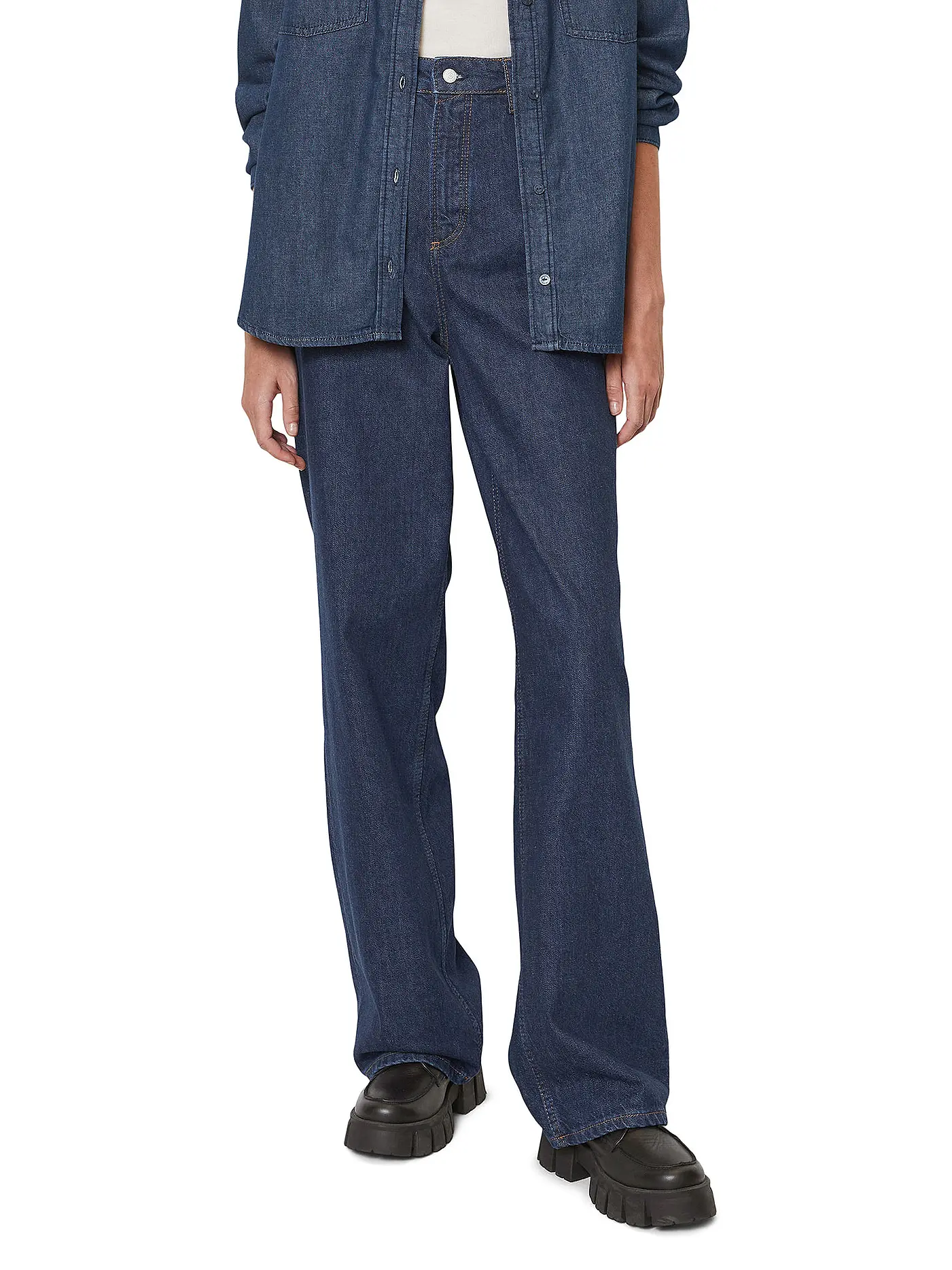 MARC O' POLO DENIM | Highwaist Jeans Flared Fit | 